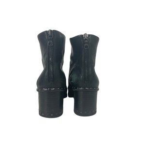 Black Leather Ankle Boots